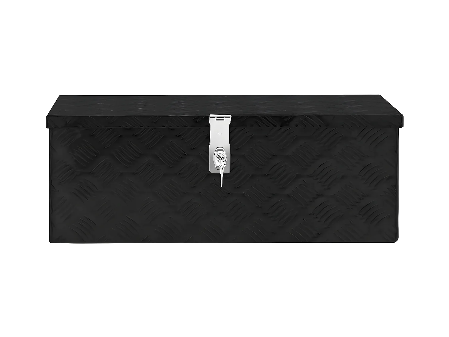Prolenta Premium -  Opbergbox 70x31x27 cm aluminium zwart