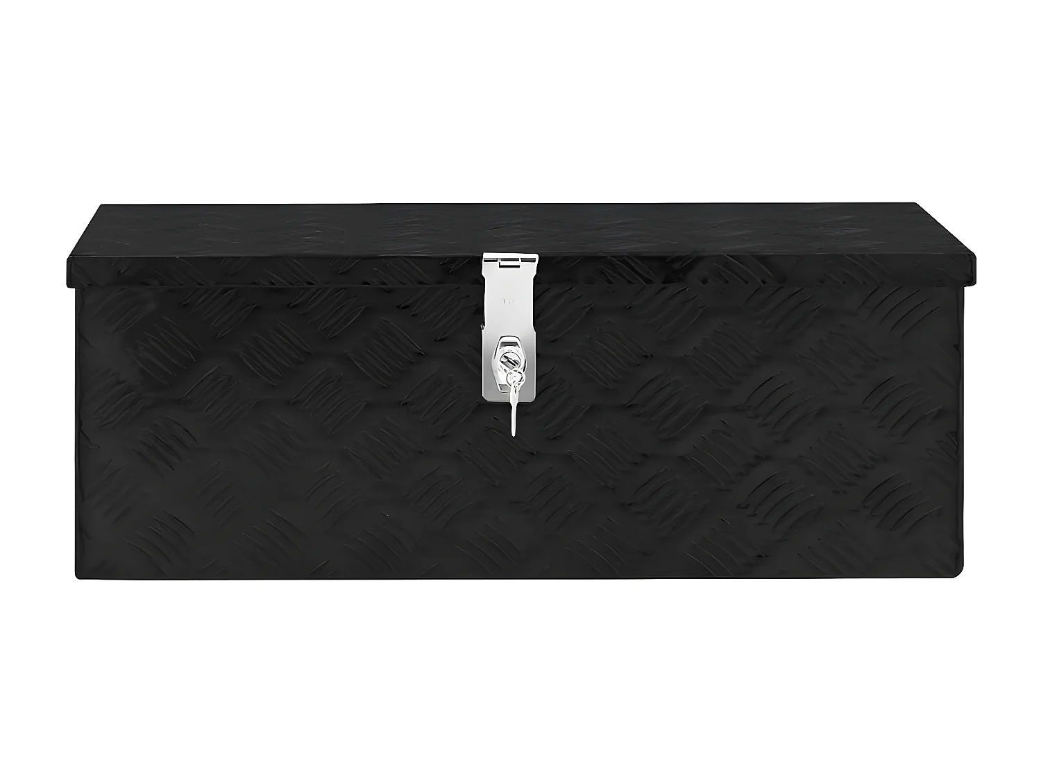 Prolenta Premium -  Opbergbox 70x31x27 cm aluminium zwart