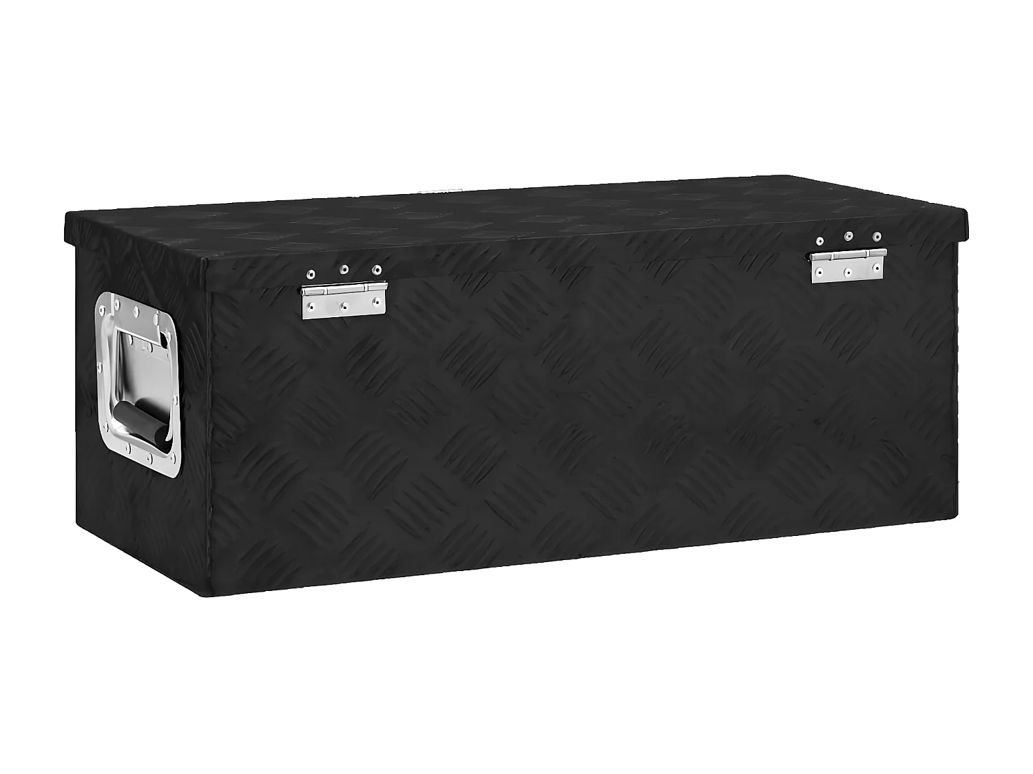 Prolenta Premium -  Opbergbox 70x31x27 cm aluminium zwart
