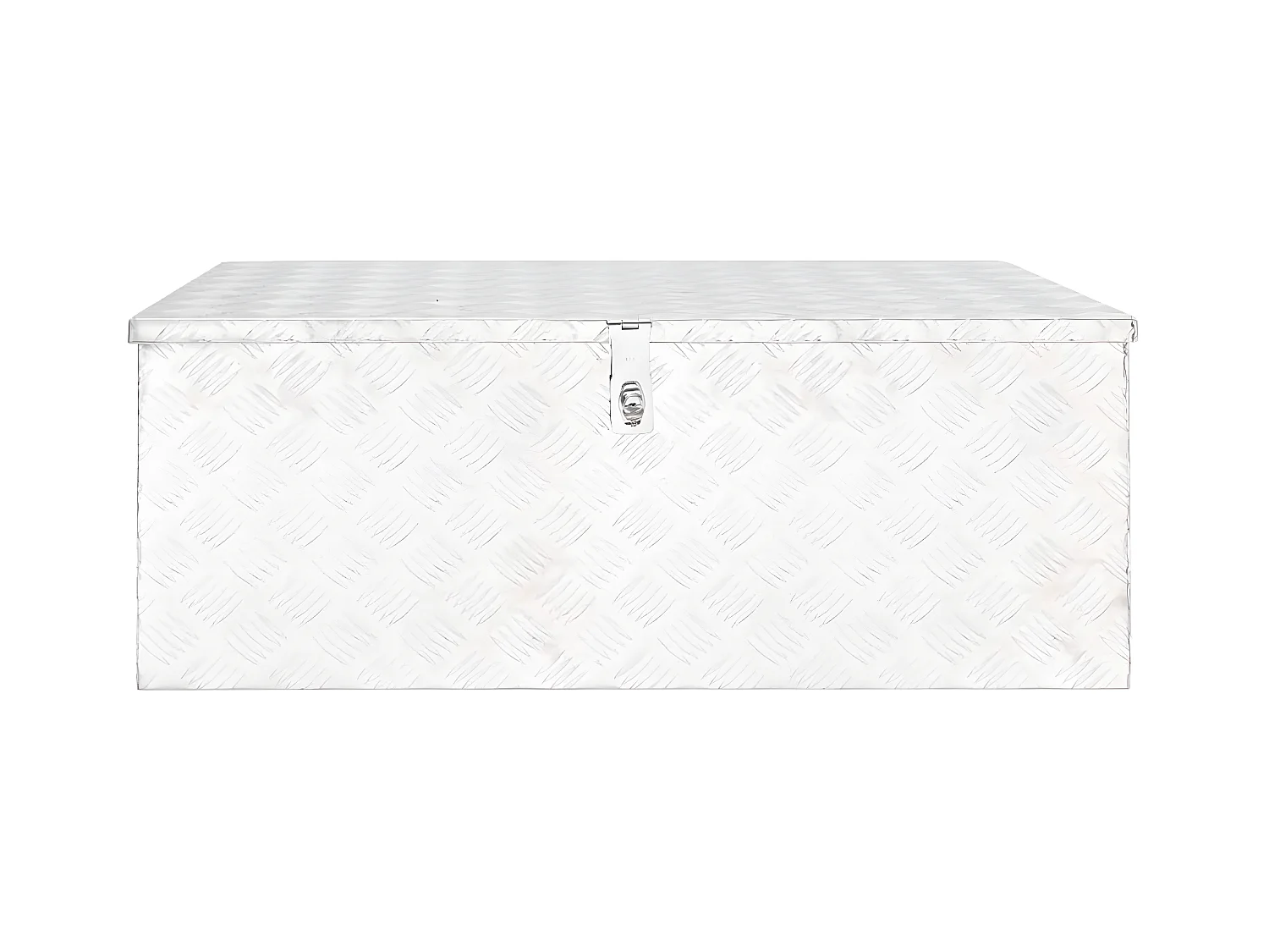 Prolenta Premium -  Boîte de rangement Argenté 100x55x37 cm Aluminium