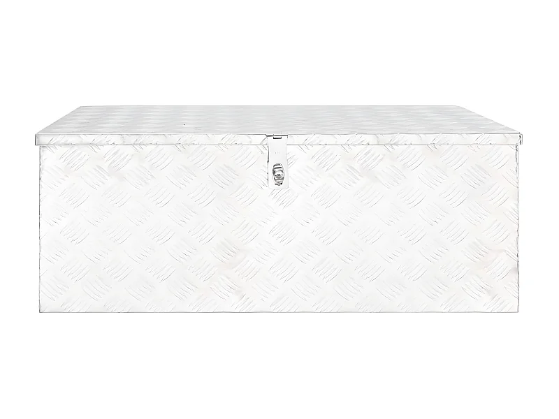 Prolenta Premium -  Boîte de rangement Argenté 100x55x37 cm Aluminium