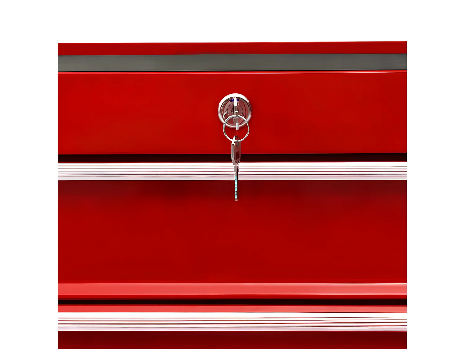 Prolenta Premium - Werkzeugwagen mit 10 Schubladen Stahl Rot