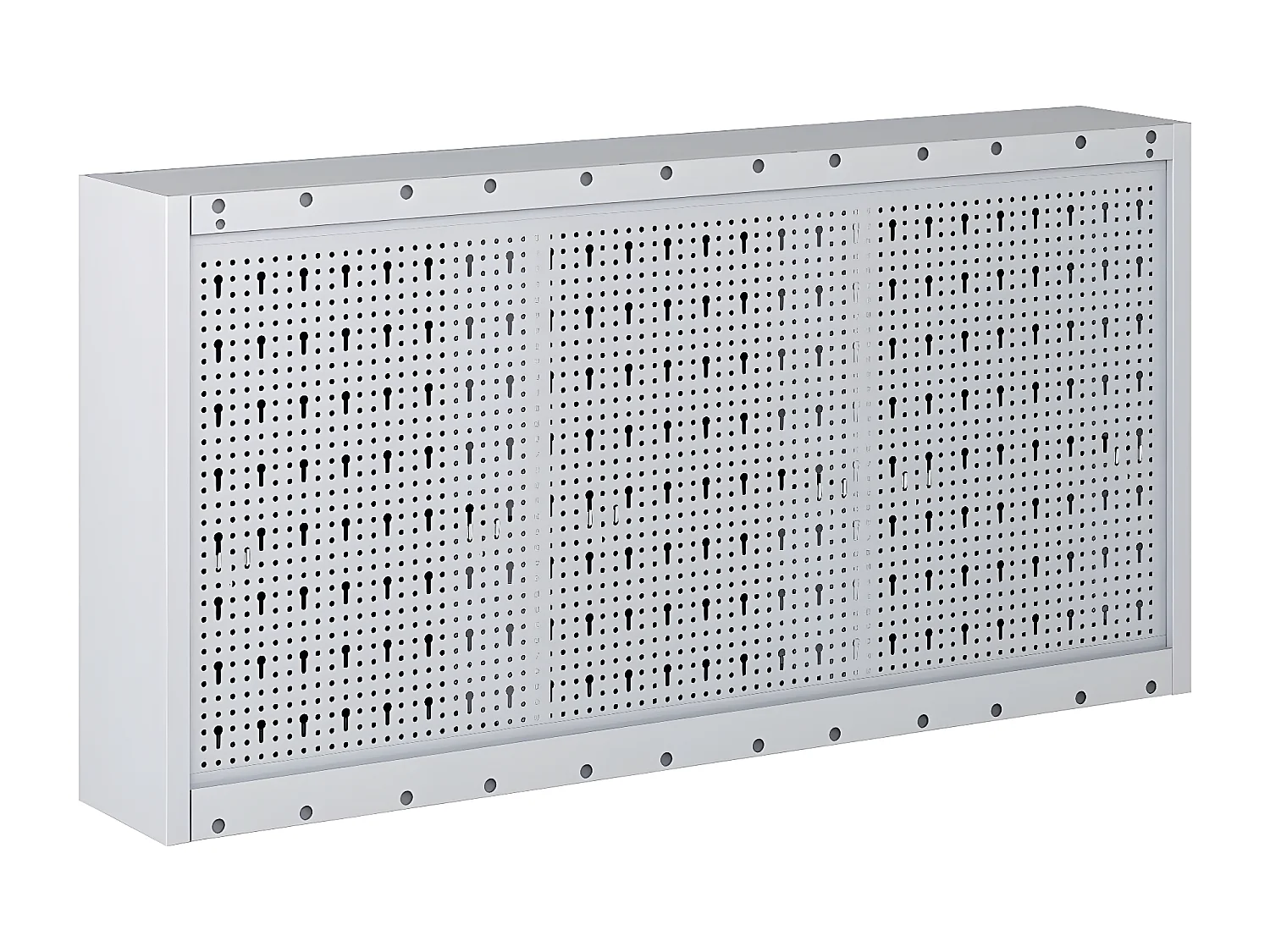 Maison Exclusive Armadio a Parete Stile Industriale in Metallo Grigio Nero