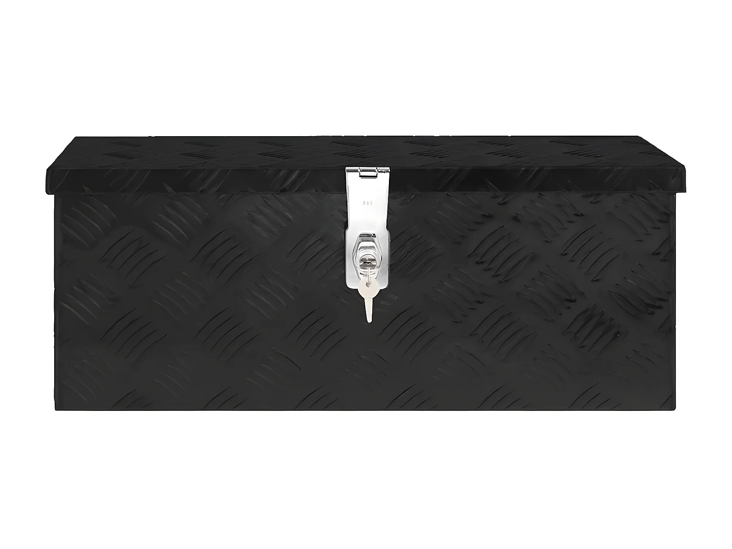 Prolenta Premium -  Boîte de rangement Noir 60x23,5x23 cm Aluminium