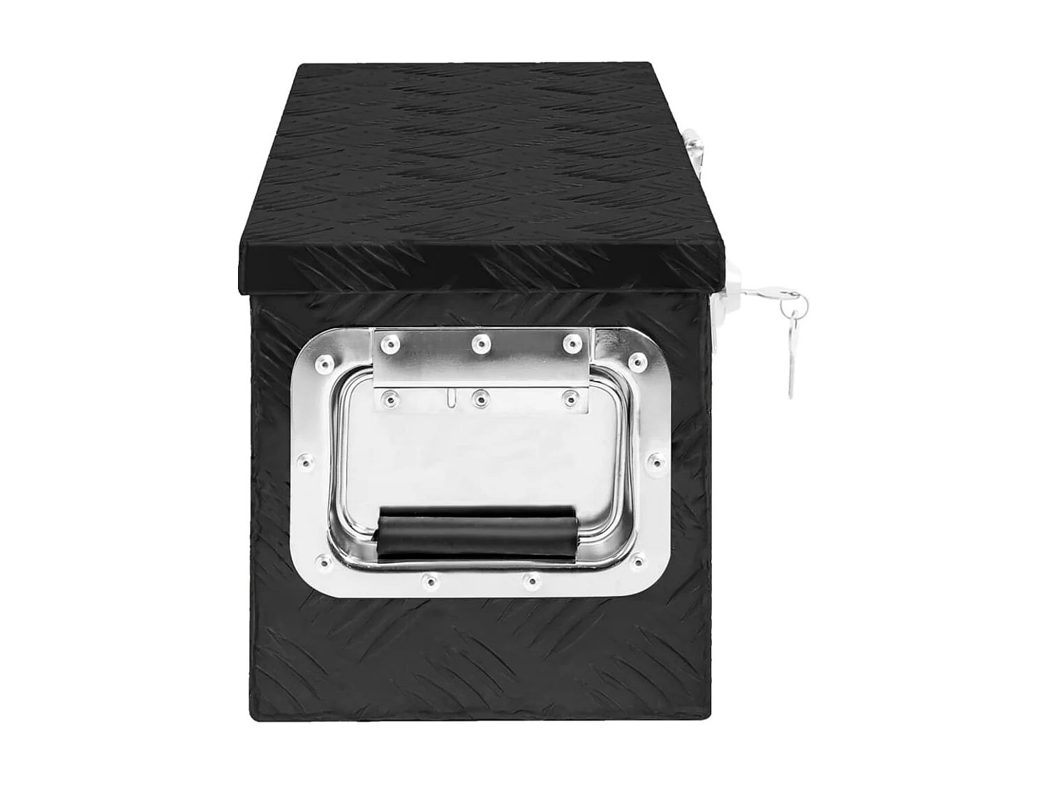 Prolenta Premium -  Boîte de rangement Noir 60x23,5x23 cm Aluminium