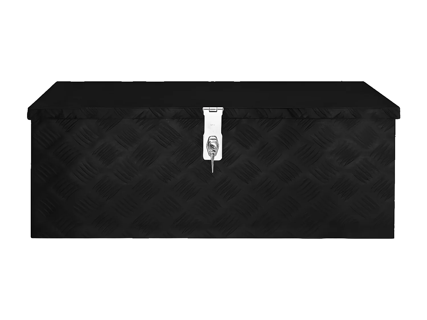 Prolenta Premium -  Contenitore Portaoggetti Nero 80x39x30 cm in Alluminio