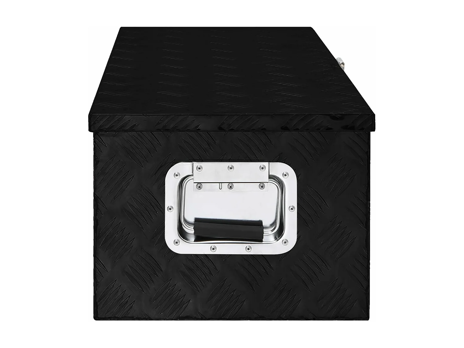 Prolenta Premium -  Contenitore Portaoggetti Nero 80x39x30 cm in Alluminio
