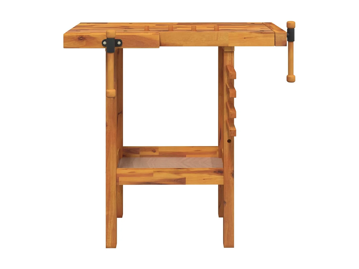 Prolenta Premium -  Banco da Lavoro con Morse 92x48x83 cm Legno Massello di Acacia