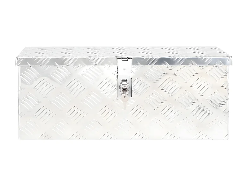 Prolenta Premium -  Boîte de rangement Argenté 60x23,5x23 cm Aluminium