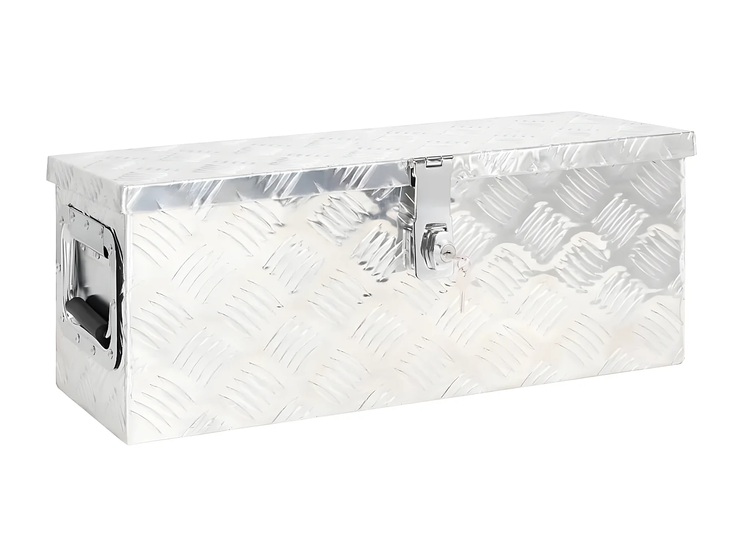 Prolenta Premium -  Boîte de rangement Argenté 60x23,5x23 cm Aluminium