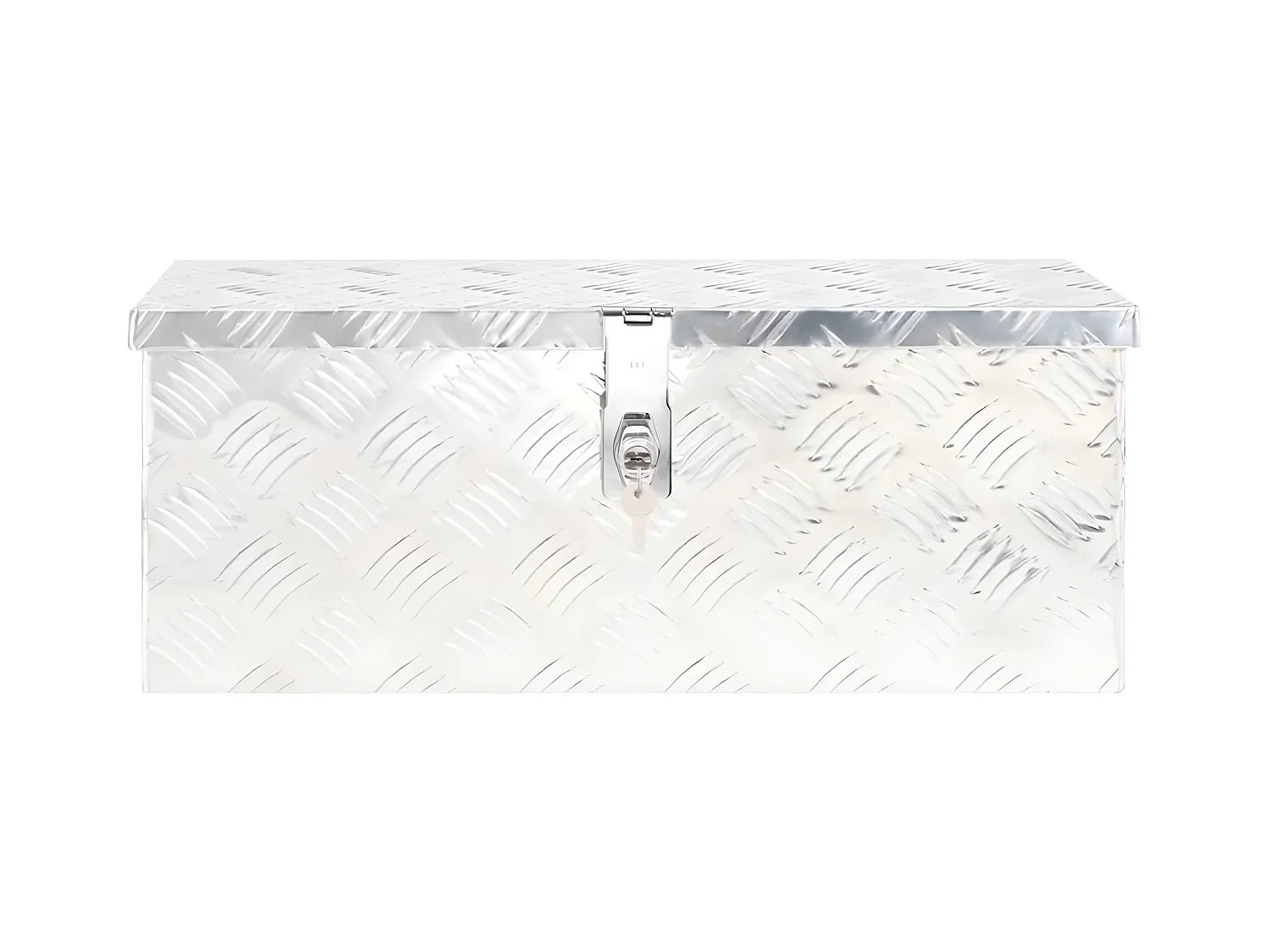 Prolenta Premium -  Contenitore Portaoggetti Argento 60x23,5x23 cm in Alluminio