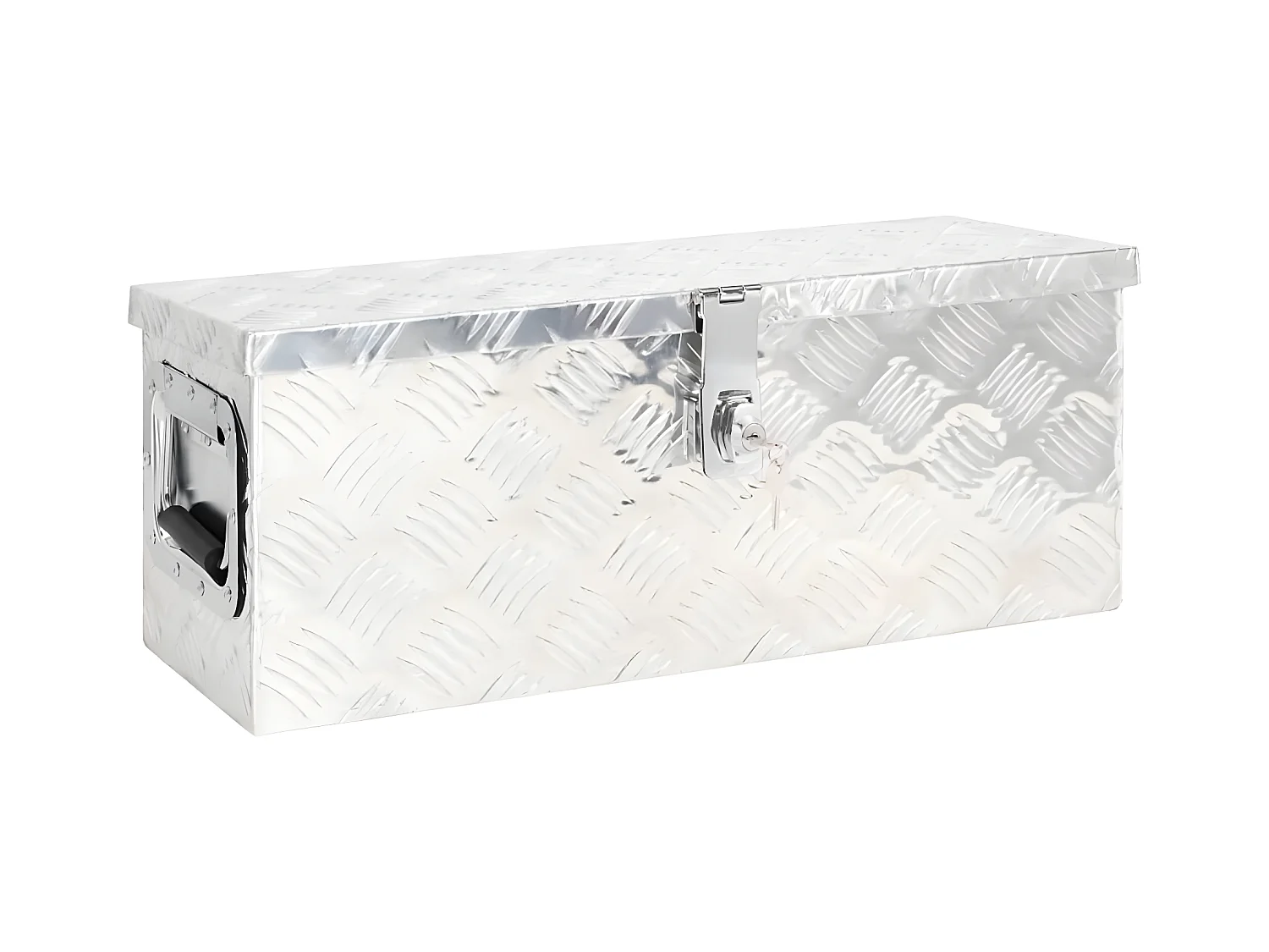 Prolenta Premium -  Aufbewahrungsbox Silbern 60x23,5x23 cm Aluminium