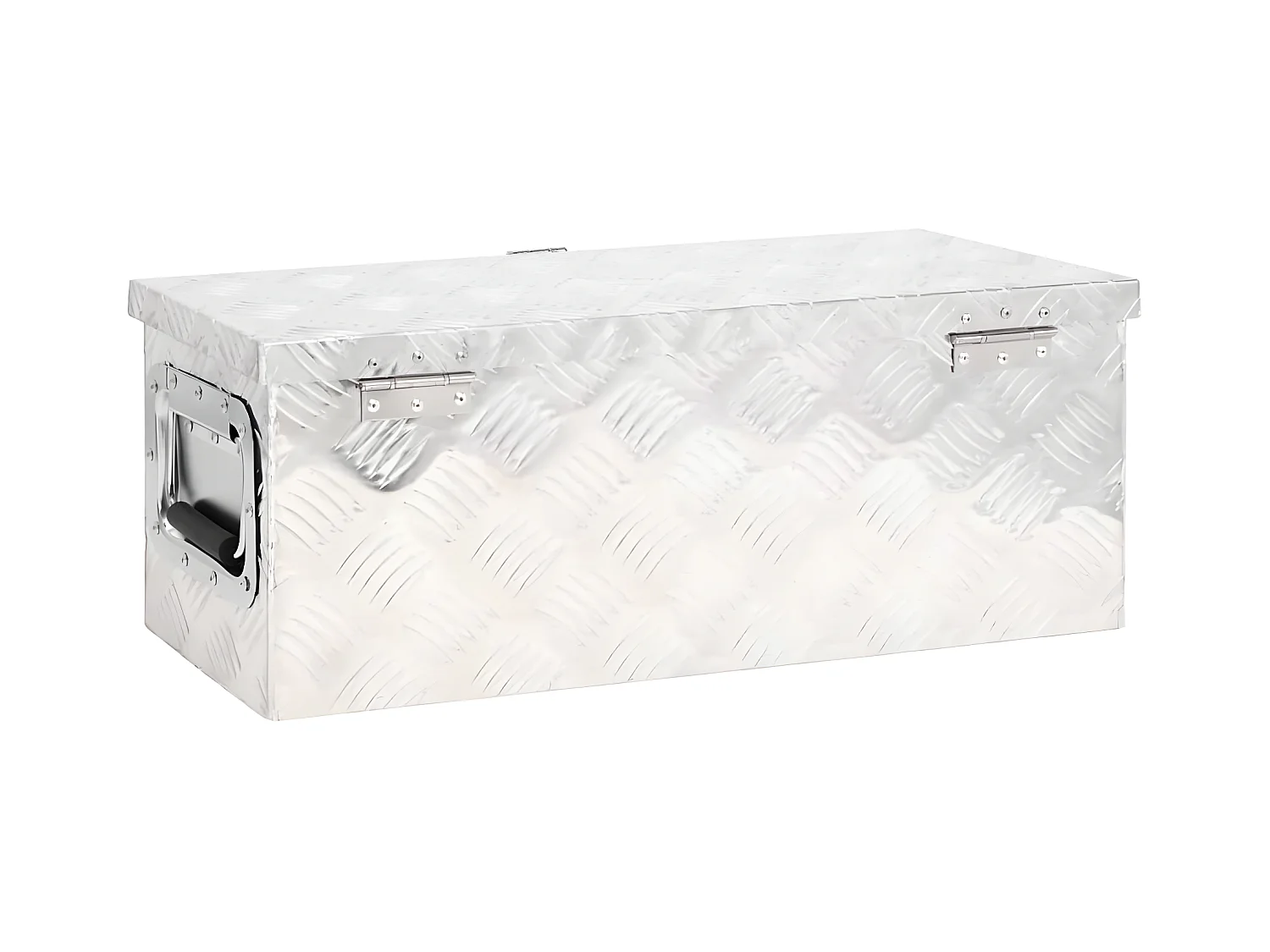 Prolenta Premium -  Aufbewahrungsbox Silbern 60x23,5x23 cm Aluminium
