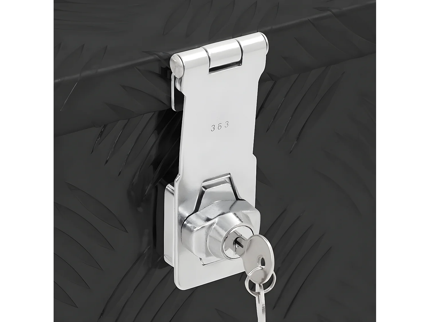 Prolenta Premium -  Opbergbox 50x15x20,5 cm aluminium zwart