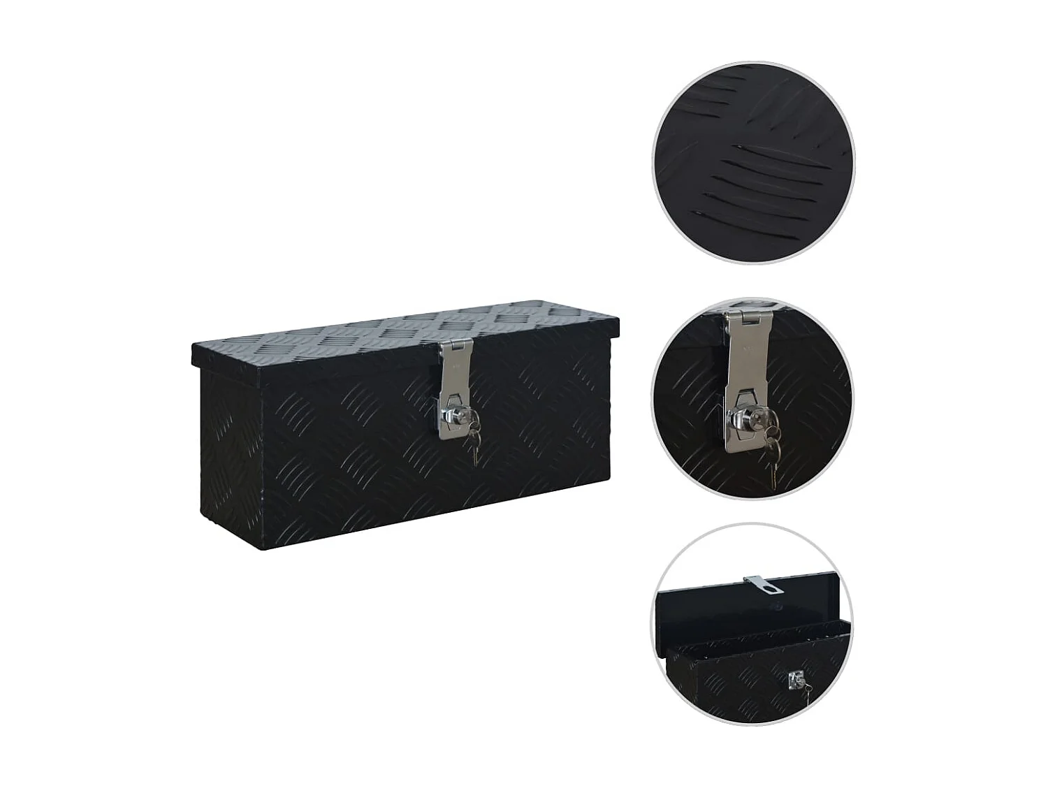 Prolenta Premium - Aluminiumkiste 485 x 140 x 200 mm Schwarz