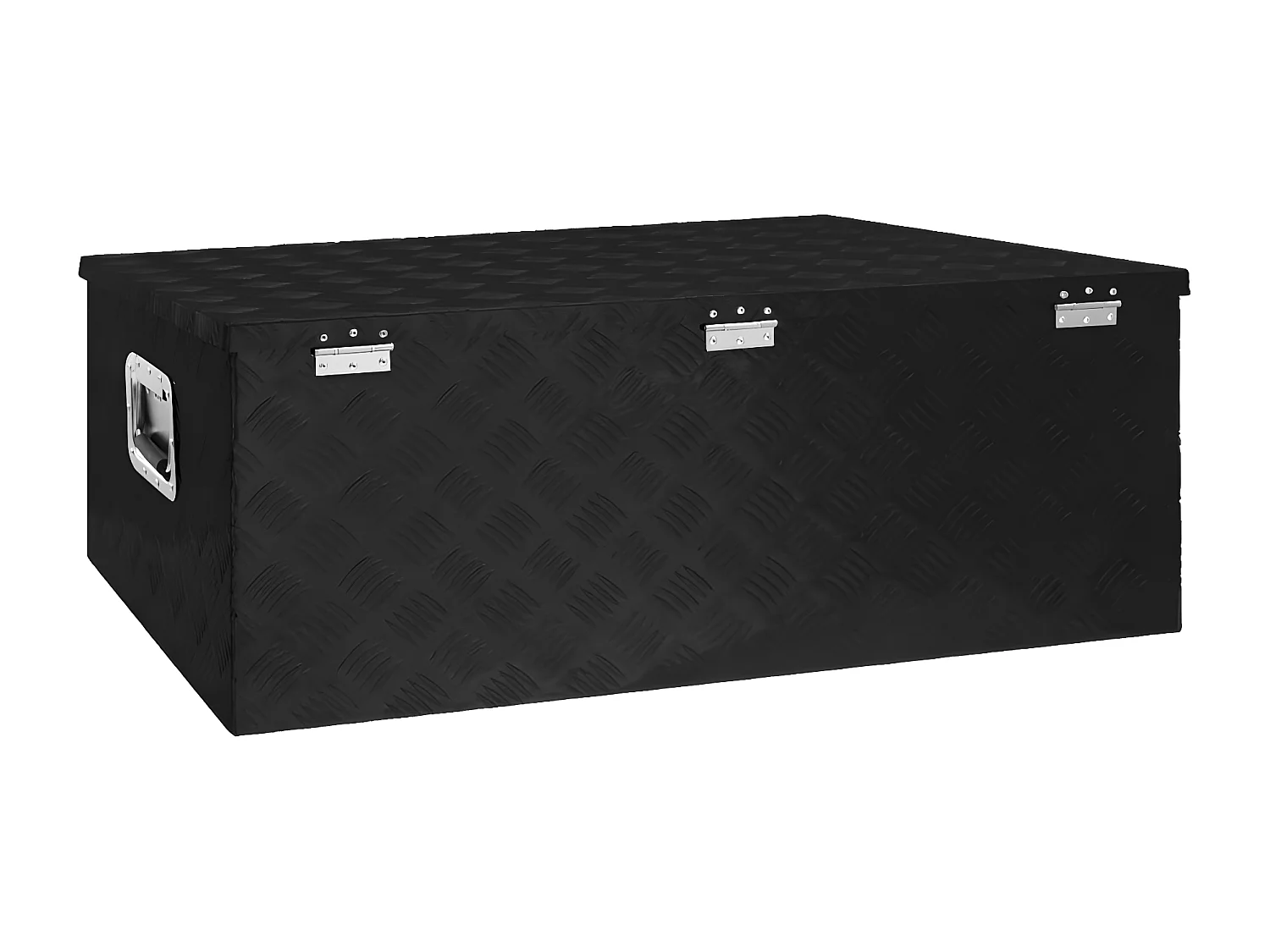 Prolenta Premium -  Opbergbox 100x55x37 cm aluminium zwart