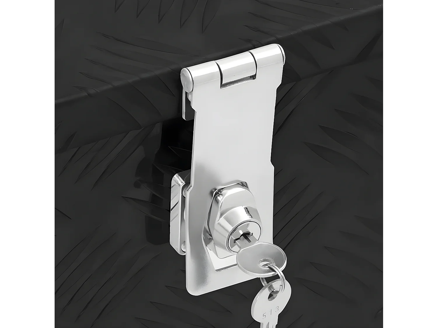 Prolenta Premium -  Opbergbox 100x55x37 cm aluminium zwart