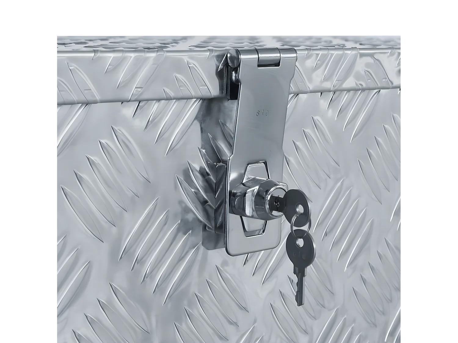 Prolenta Premium - Aluminiumkiste 80×30×35 cm Silbern