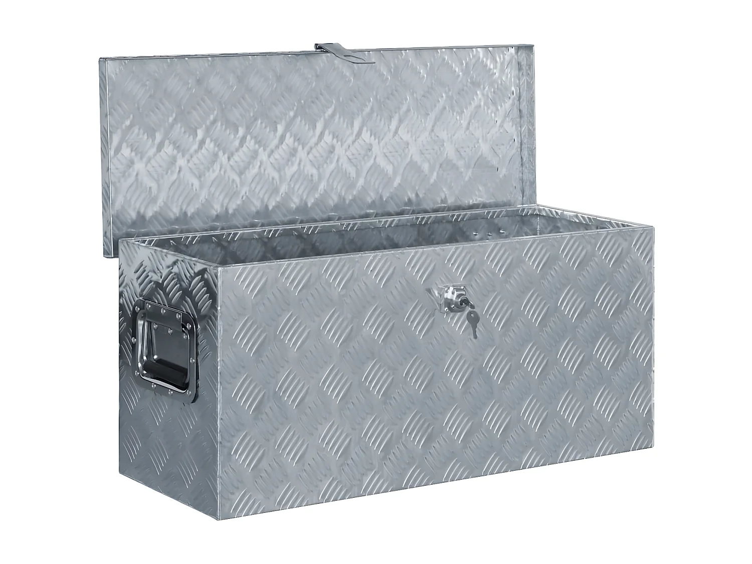 Prolenta Premium -  Boîte en aluminium 80 x 30 x 35 cm Argenté