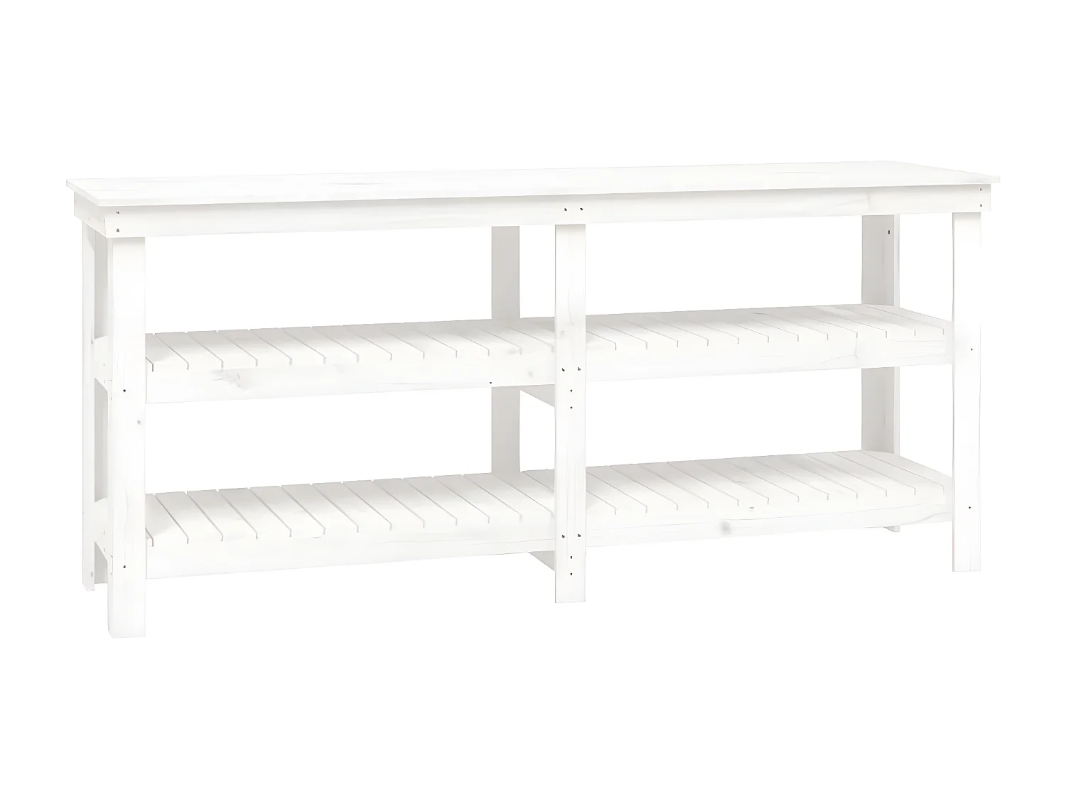 Prolenta Premium -  Banc de travail Blanc 181x50x80 cm Bois de pin massif