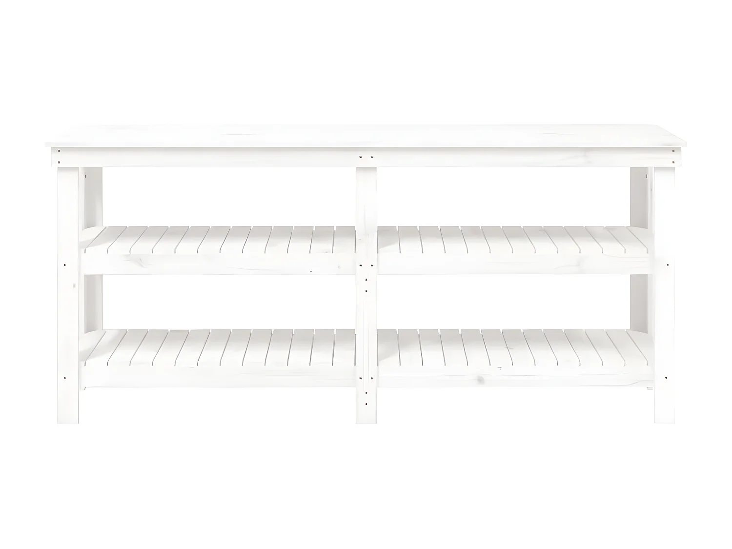 Prolenta Premium -  Banco de trabajo de madera maciza de pino blanco 181x50x80 cm