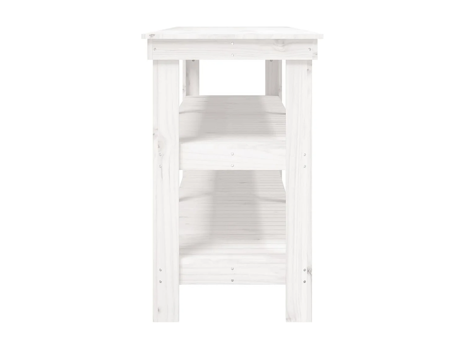 Prolenta Premium -  Banco de trabajo de madera maciza de pino blanco 181x50x80 cm