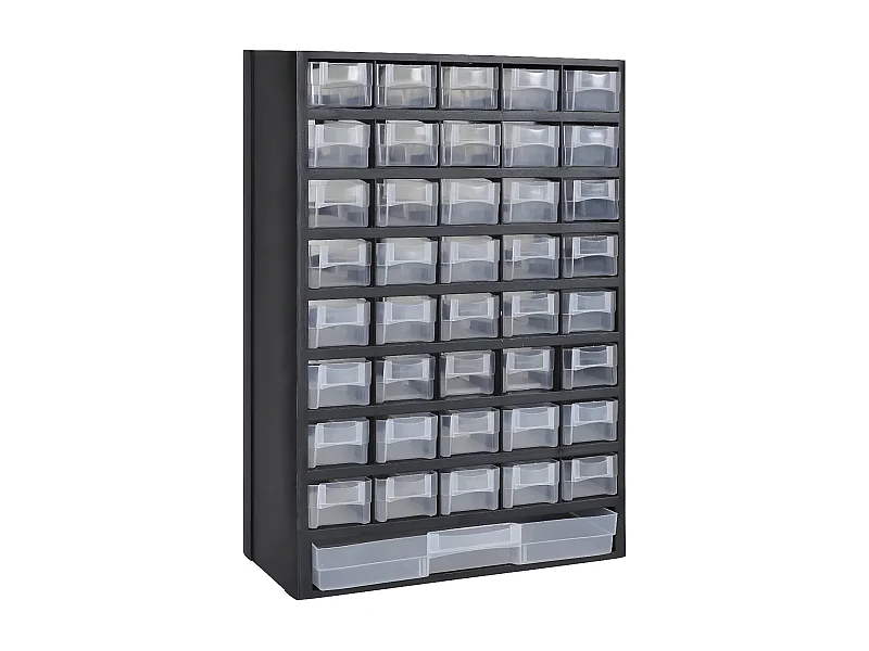 Maison Exclusive Armadietti per Attrezzi con 41 Cassetti 2 pz in Plastica