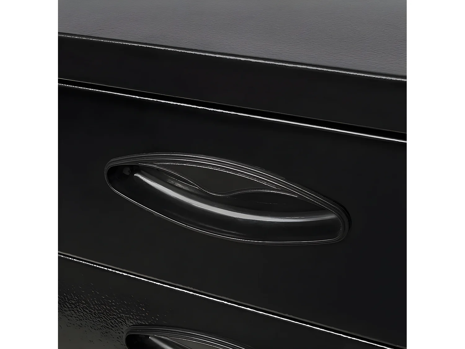 Maison Exclusive Cajón de herramientas de metal con 3 cajones negro