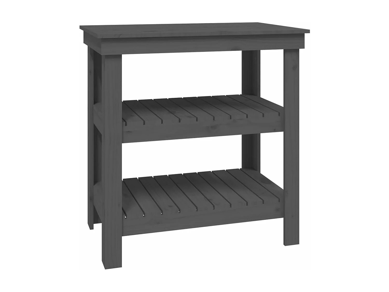 Prolenta Premium -  Werkbank Grau 78,5x50x80 cm Massivholz Kiefer