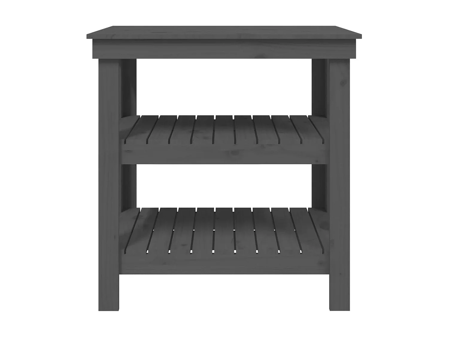 Prolenta Premium -  Werkbank Grau 78,5x50x80 cm Massivholz Kiefer