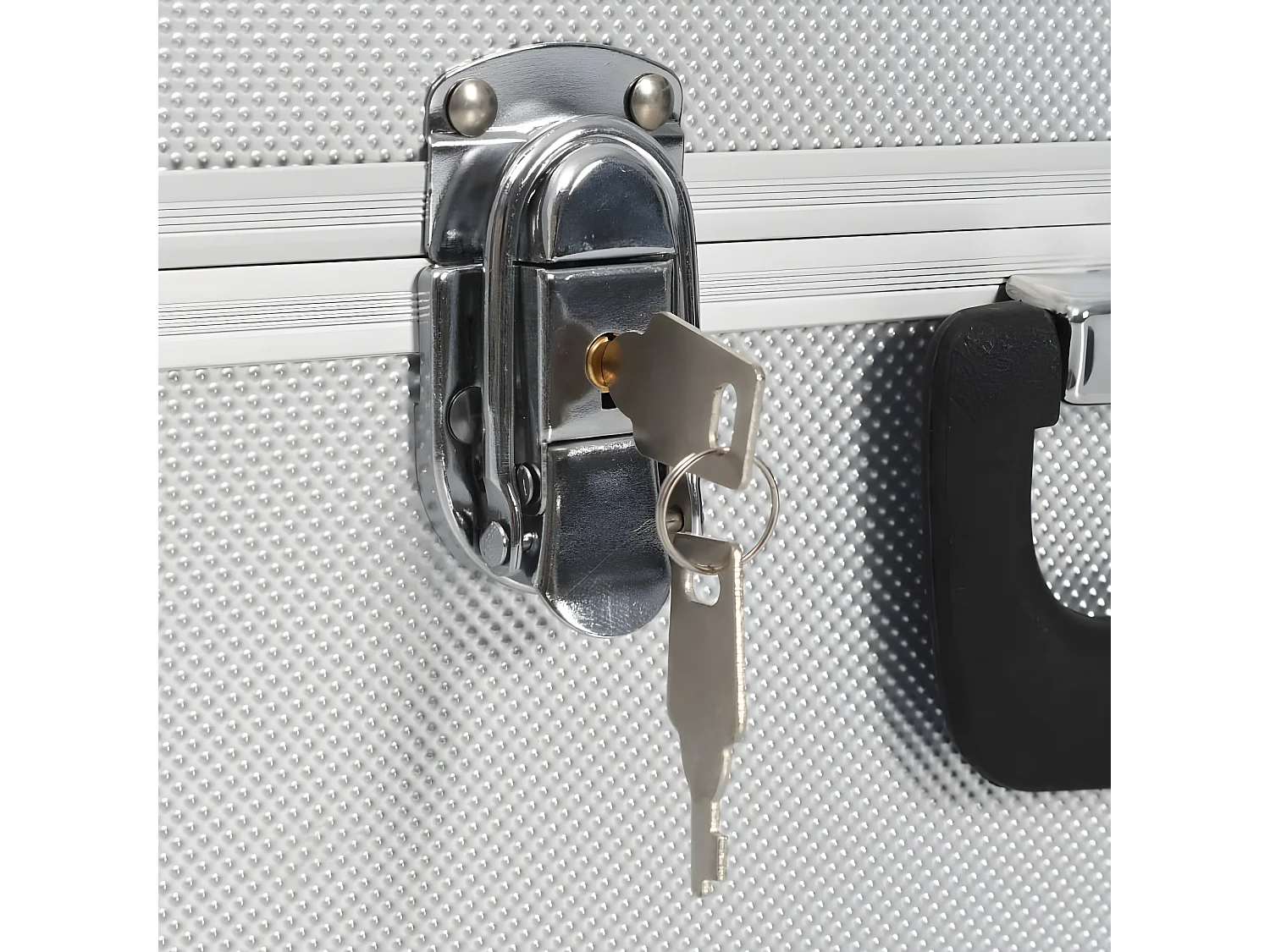 Prolenta Premium - Werkzeugkoffer 38x22,5x34 cm Silbern Aluminum