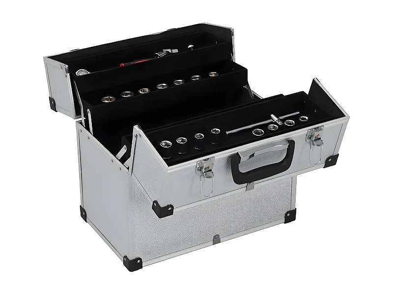 Prolenta Premium -  Boîte à outils 38x22,5x34 cm Argenté Aluminium