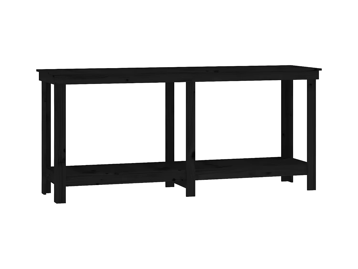 Prolenta Premium -  Banc de travail Noir 180x50x80 cm Bois de pin massif