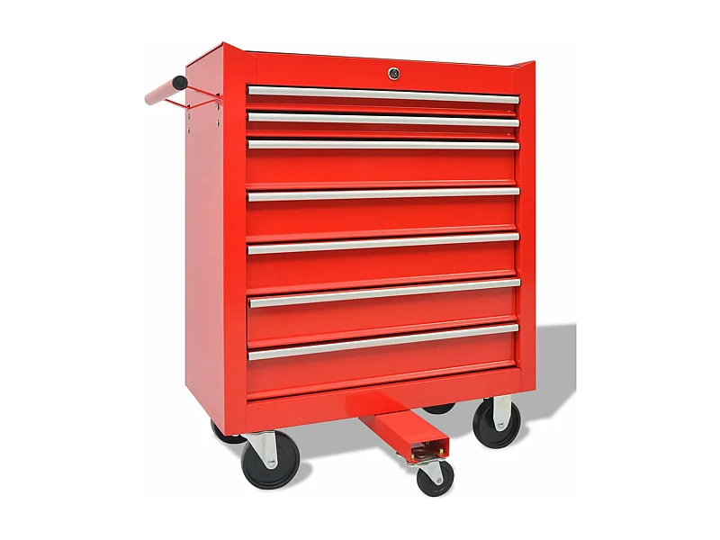 Prolenta Premium -  Chariot à outils pour atelier avec 1125 outils Acier Rouge