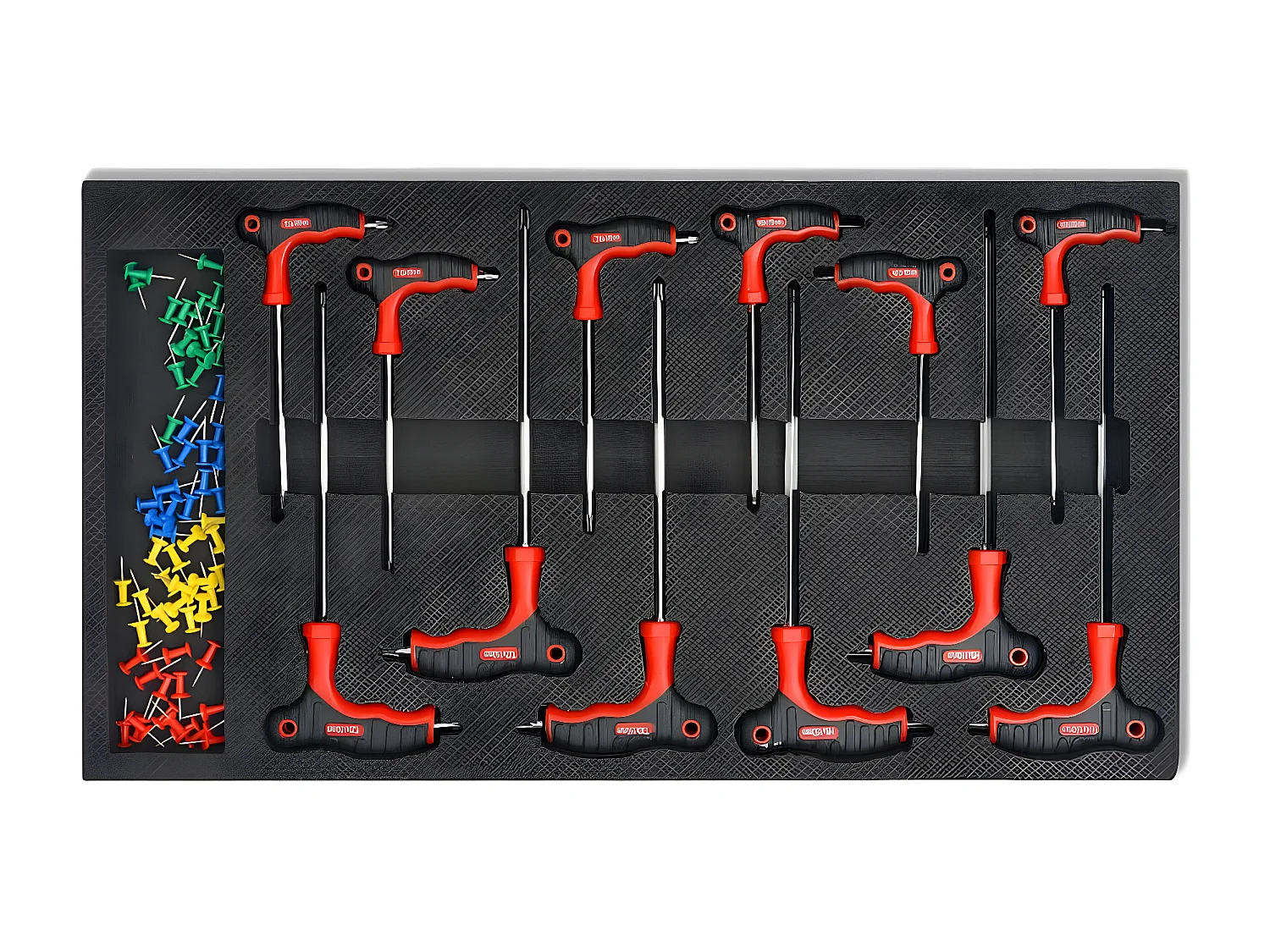 Prolenta Premium - Werkstattwagen mit 1125 Werkzeugen Stahl Rot