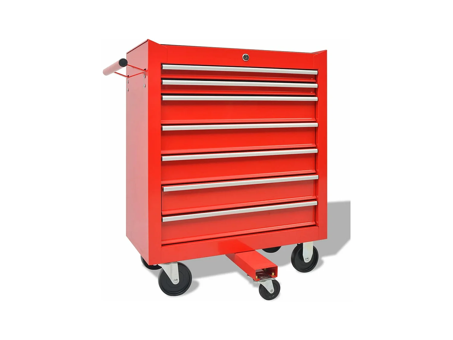 Maison Exclusive Carrello Portautensili Officina con 1125 Utensili Acciaio Rosso