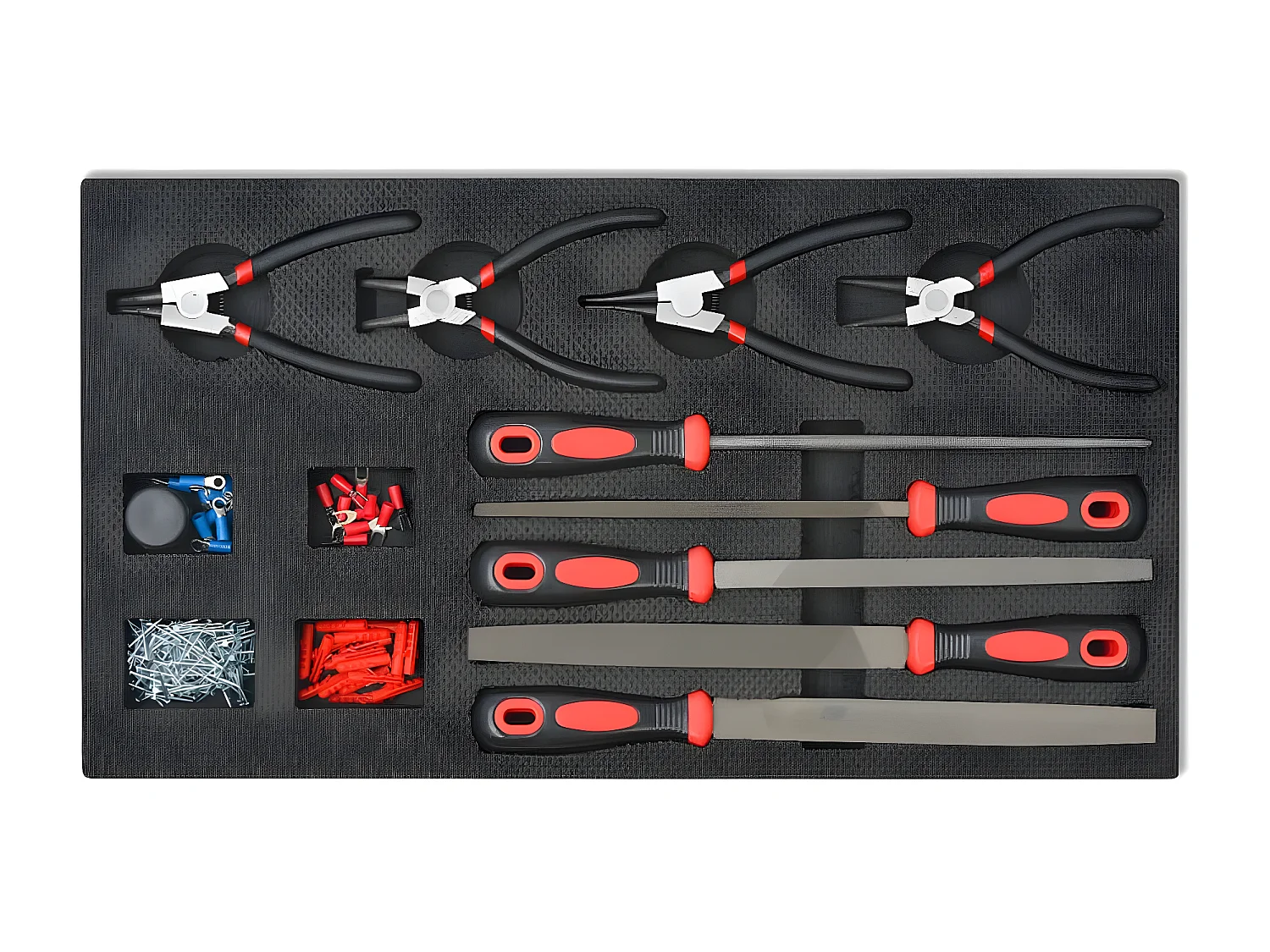 Maison Exclusive Carrello Portautensili Officina con 1125 Utensili Acciaio Rosso