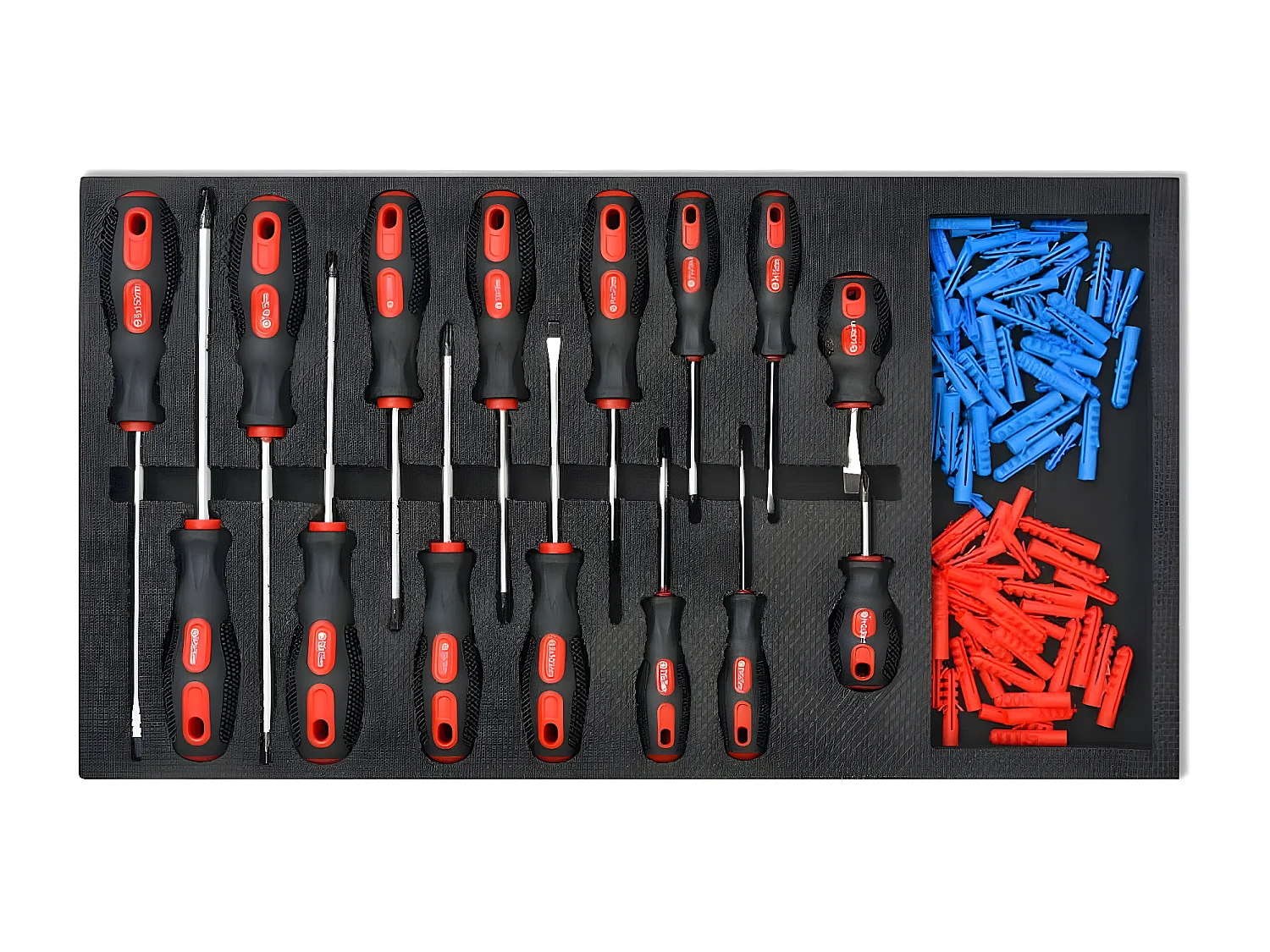 Maison Exclusive Carrello Portautensili Officina con 1125 Utensili Acciaio Rosso