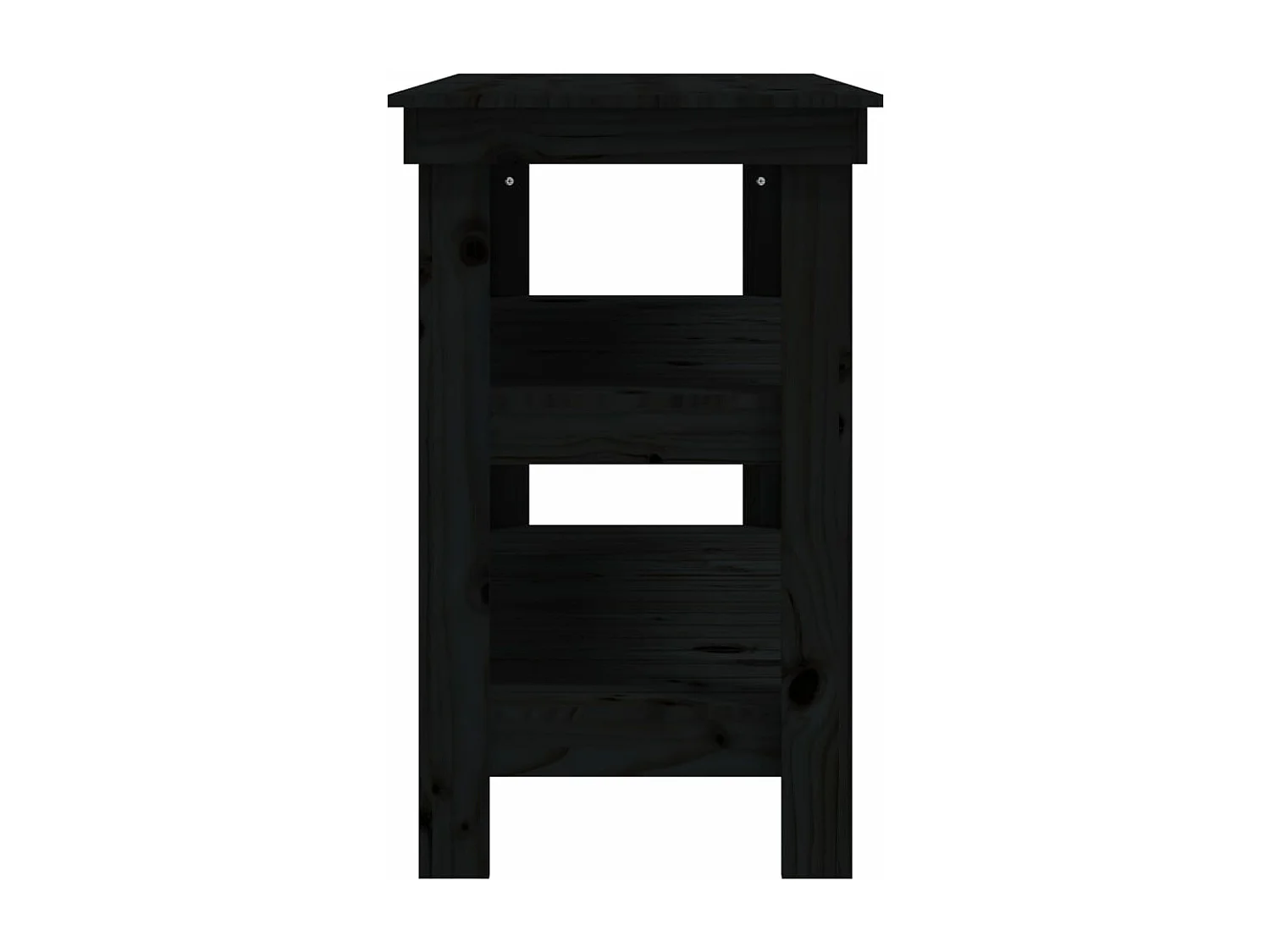 Prolenta Premium -  Werkbank Schwarz 110,5x50x80 cm Massivholz Kiefer