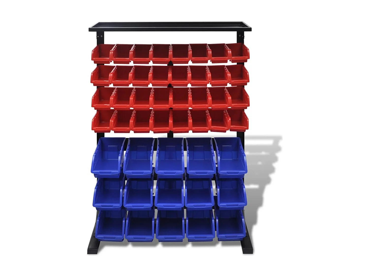 Garden Furniture -  Étagère à outils de garage Bleu et rouge