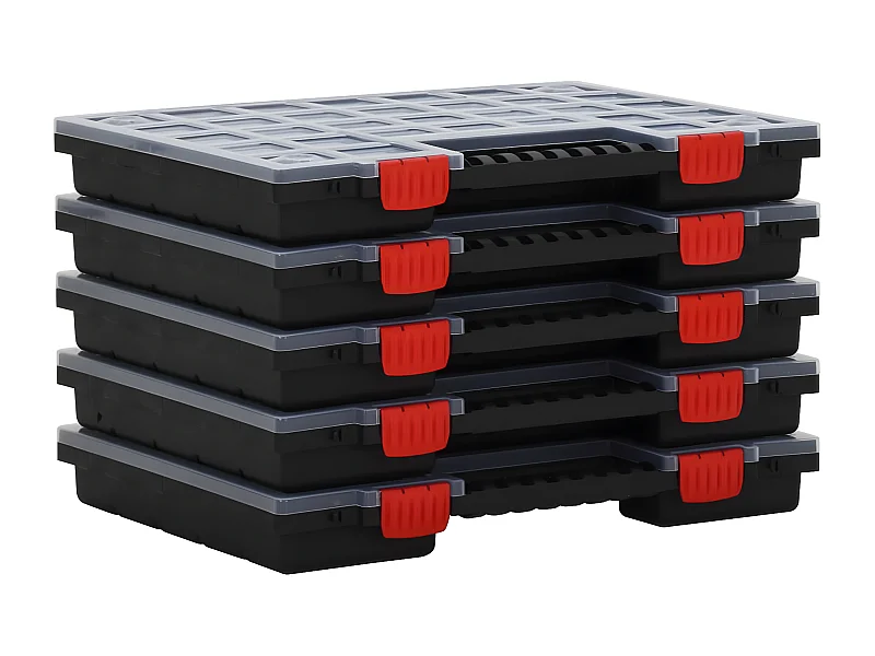 Maison Exclusive Cajas de accesorios 10 unidades polipropileno 40x30x5 cm