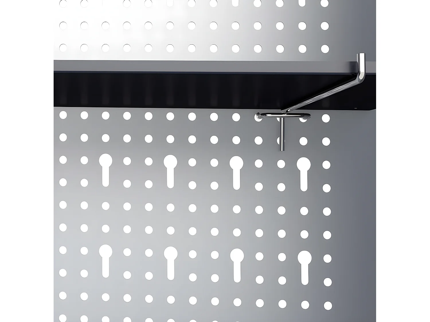 Maison Exclusive Armario de herramientas de pared industrial metal gris y negro