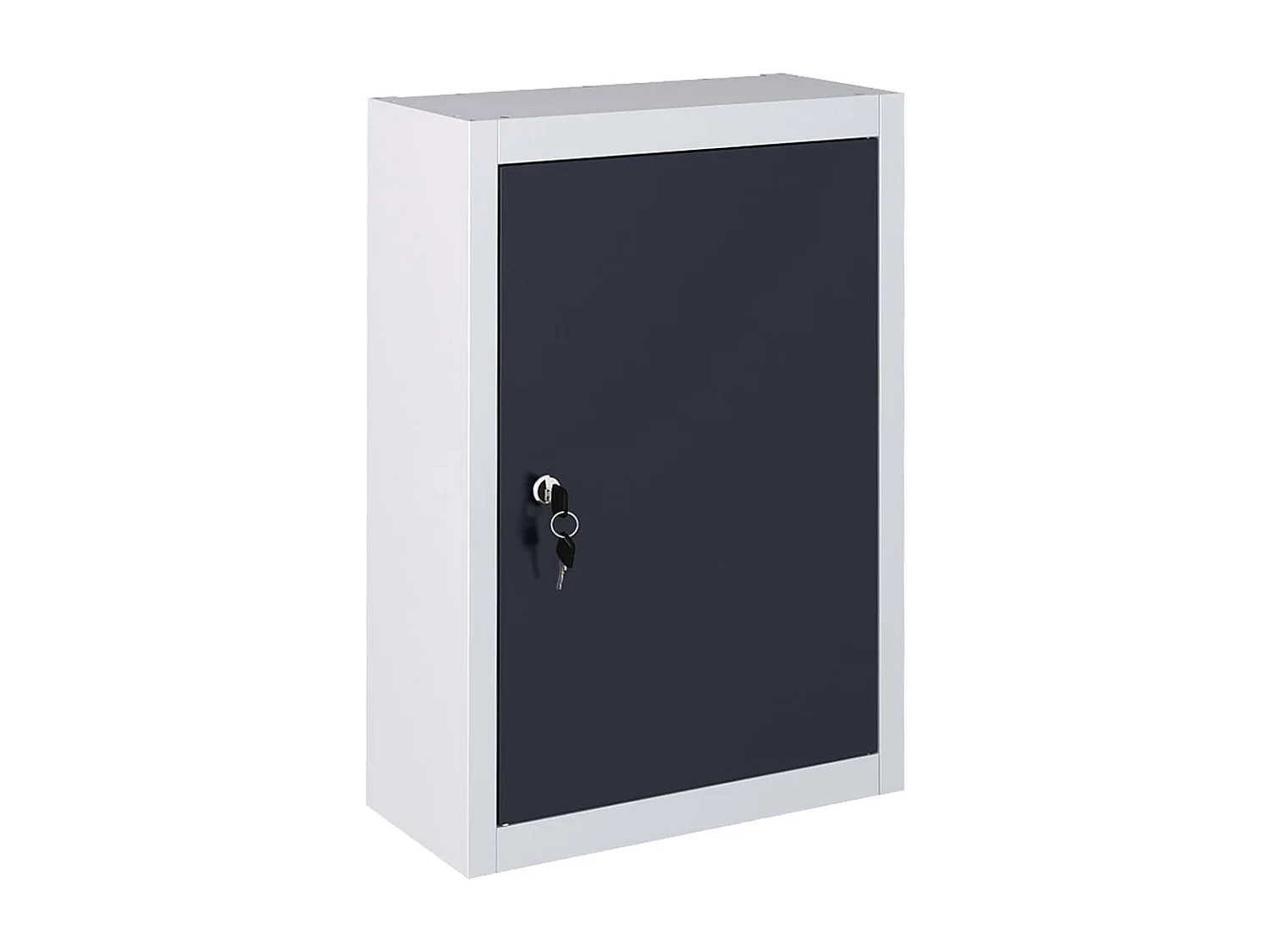 Maison Exclusive Armario de herramientas de pared industrial metal gris y negro