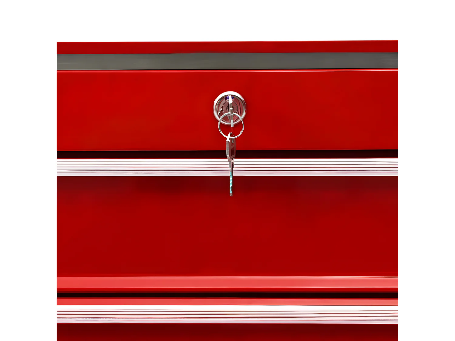 Maison Exclusive Carrello Portautensili con 15 Cassetti in Acciaio Rosso