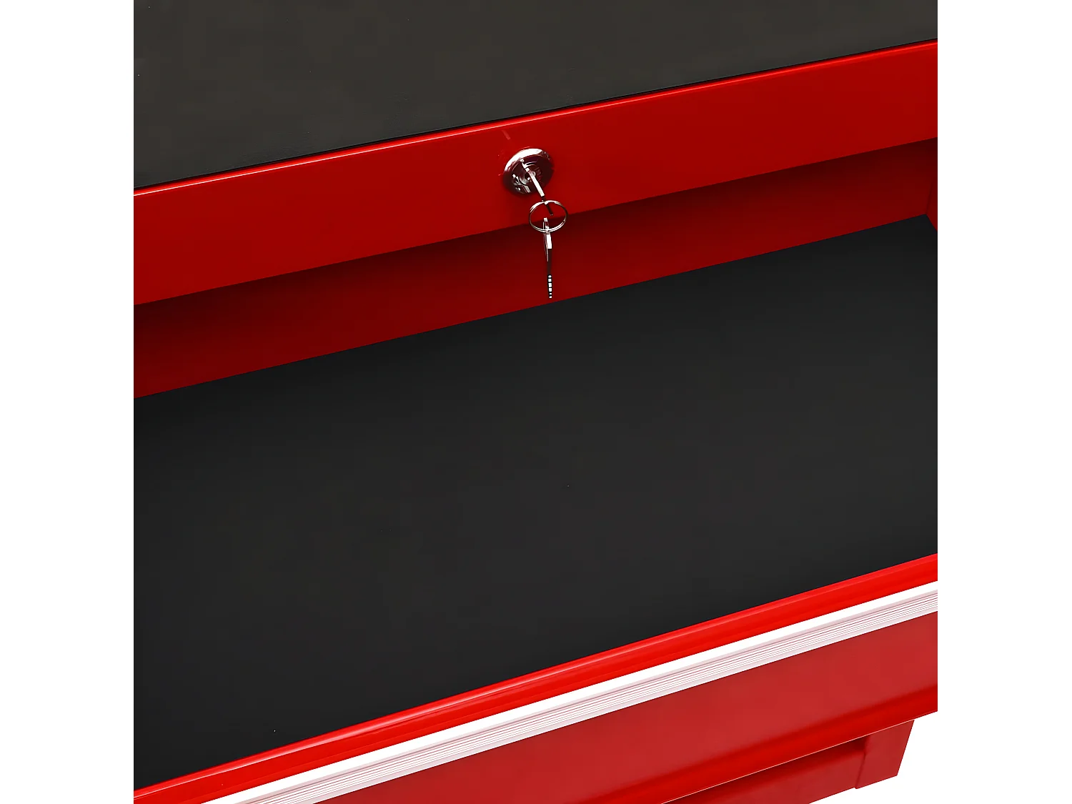 Maison Exclusive Carrello Portautensili con 15 Cassetti in Acciaio Rosso