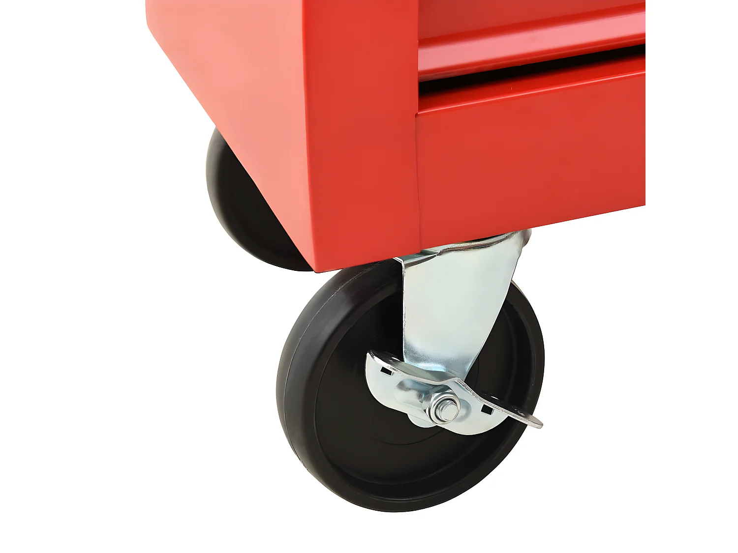 Maison Exclusive Carrello Portautensili con 15 Cassetti in Acciaio Rosso