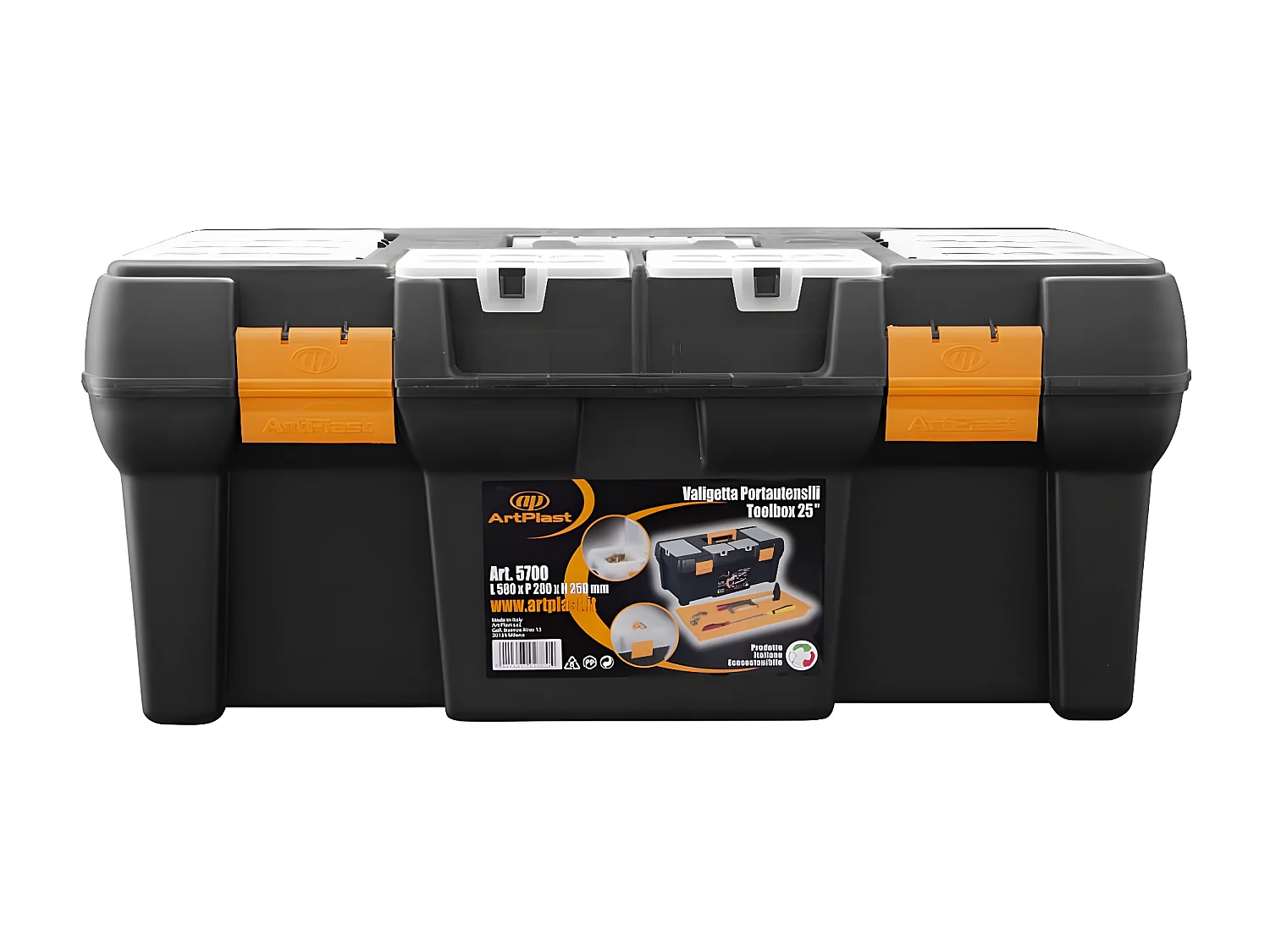 Maison Exclusive Cassetta degli Attrezzi 580x280x250 mm in PP