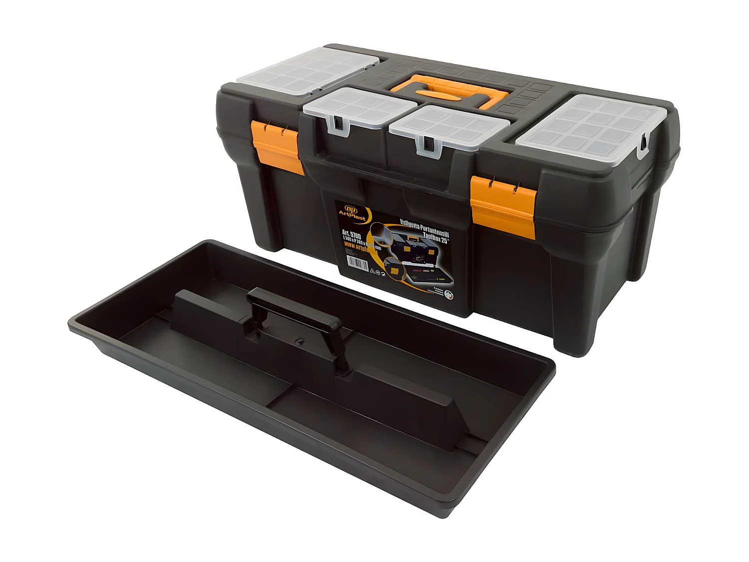 Maison Exclusive Cassetta degli Attrezzi 580x280x250 mm in PP