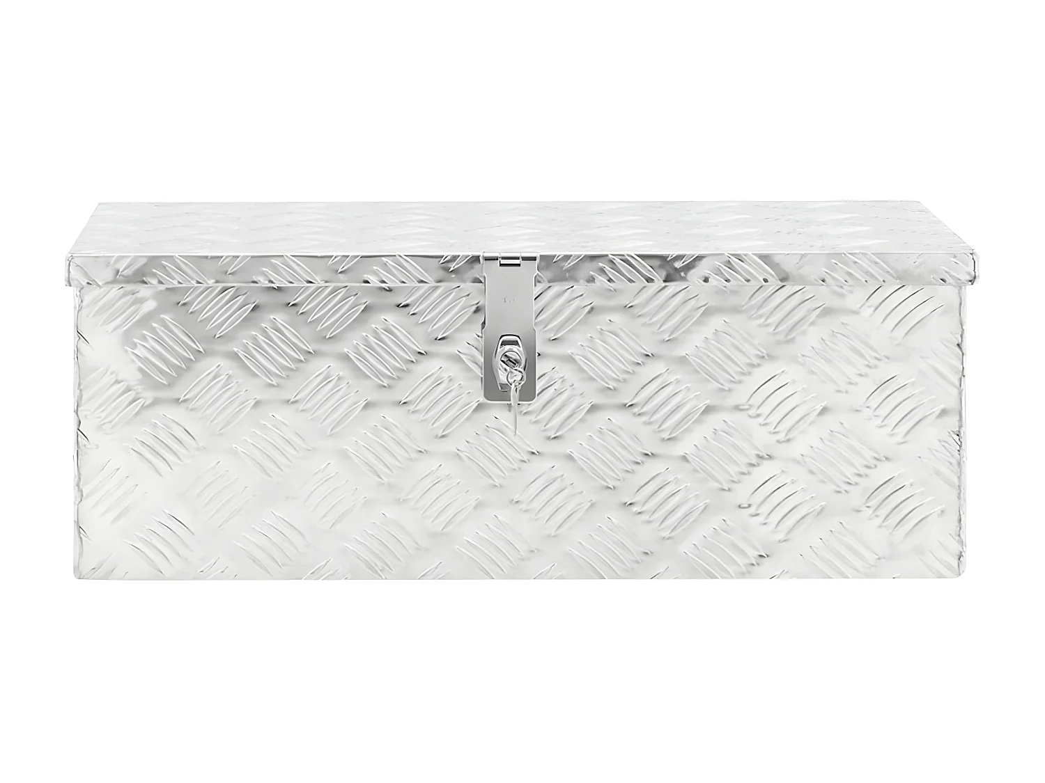 Prolenta Premium -  Boîte de rangement Argenté 70x31x27 cm Aluminium