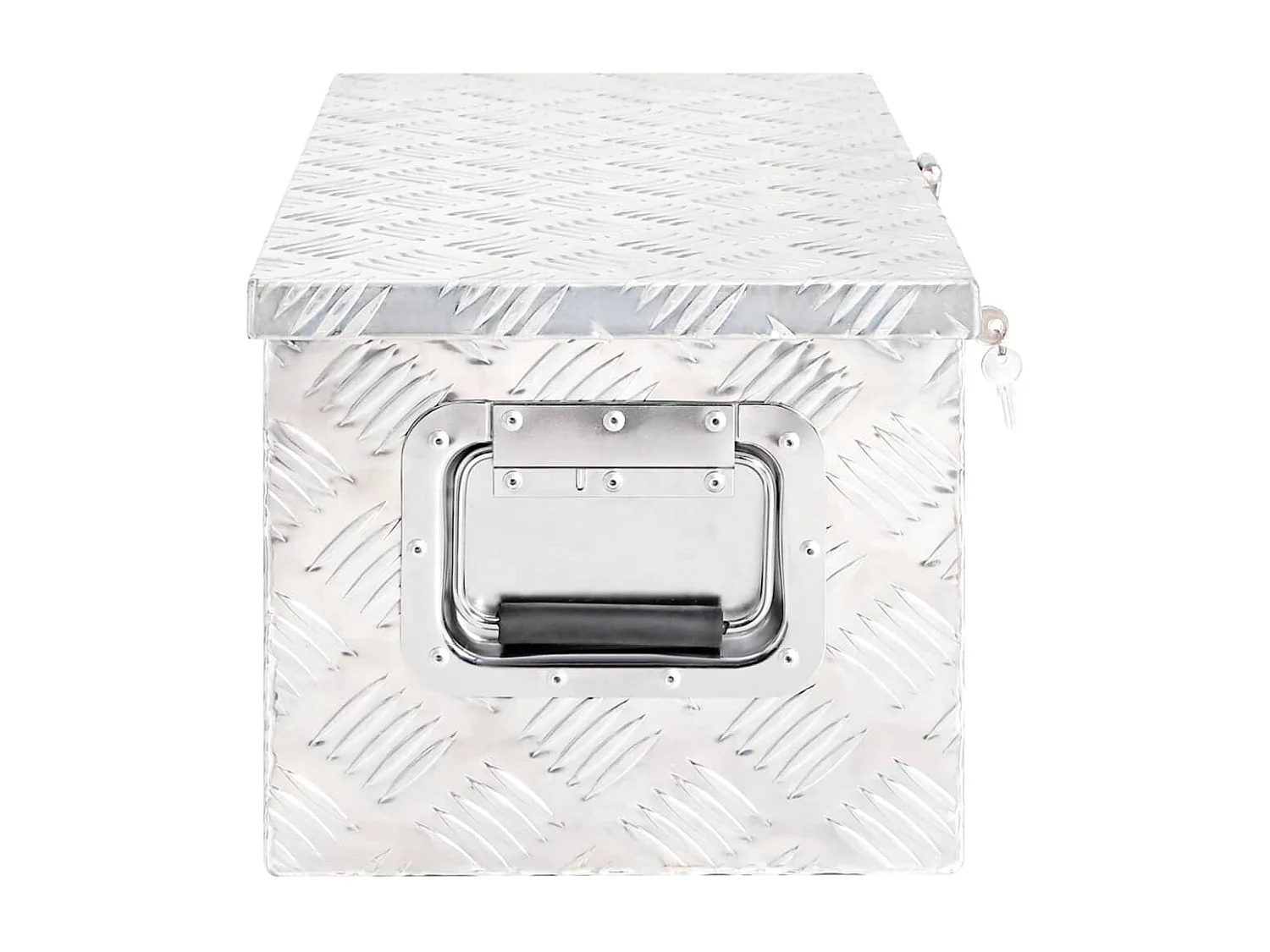 Prolenta Premium -  Boîte de rangement Argenté 70x31x27 cm Aluminium